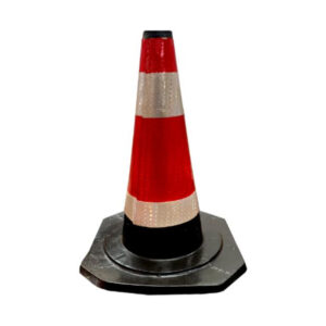 black base roadcone