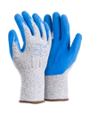 blue latex coated cotton gloves