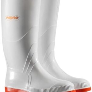 white red sole gumboot
